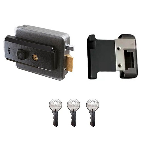 Электромеханический замок ISEO 51N115 накладной (BS50/60/70/80мм) открывание наружу - Фото №2