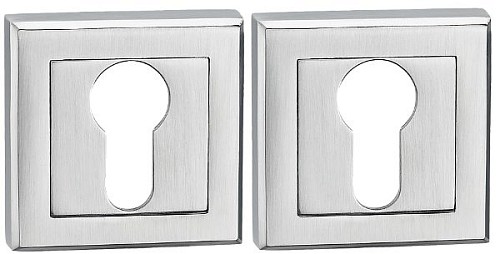 Накладки на серцевину MVM E8 MC матовий хром - Фото №2