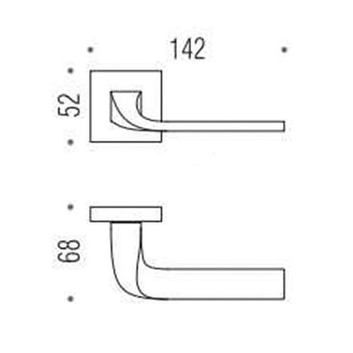 Ручки на розетте COLOMBO Isy BL11 (MM29/FF29BZG-MM13/FF23) хром - Фото №3