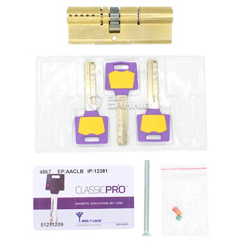 Циліндр MUL-T-LOCK MTL400/ClassicPRO 71 (31*40) латунь - Фото №4