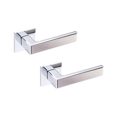 Ручки на розеті GAVROCHE Nikel Ni-Z25 CP/BN хром/чорний нікель - Фото №1