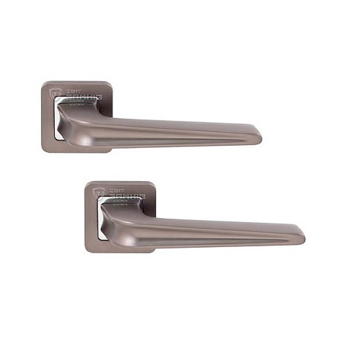 Ручки на розетте RDA Garda (WC40-RY40) хром/титан - Фото №1