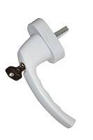 Ручка віконна (з ключем) біла