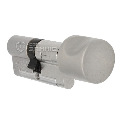 Циліндр DOM Diamant 109T (57*52T) нікель сатин - Фото №3