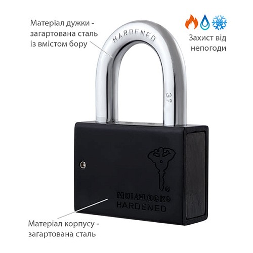 Замок навісний MUL-T-LOCK M13/C1 ClassicPRO (2 ключа) - Фото №4