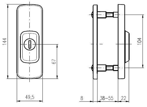 Протектор ROSTEX Astra R3 (38-55мм) хром сатин - Фото №3