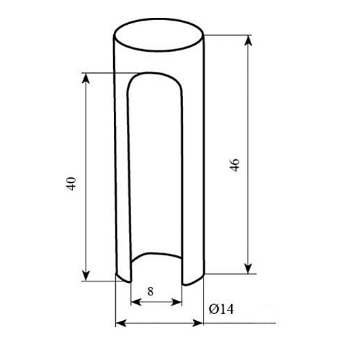 Колпачок для дверного занавес STV D14 мм хром - Фото №2
