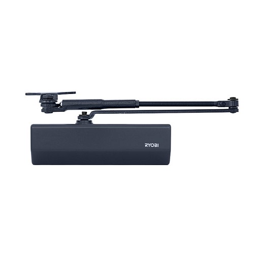 Доводчик RYOBI DS-1554P PRL HO с фиксацией до 60кг Серый антрацит - Фото №1