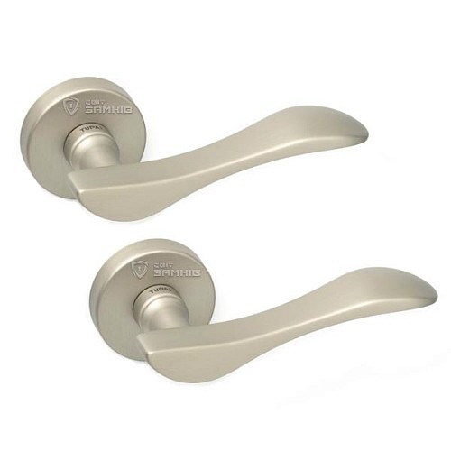 Ручки на розетте TUPAI Irena 940 (806-1966) никель матовый - Фото №1