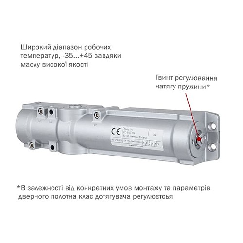 Дотягувач ABLOY DC250 CAM BC EN1-6 без тяги  до 120кг FIRE Коричневий - Фото №3