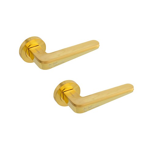 Ручки на розеті GAVROCHE Palladium Pd-Z2 SB/PB матове золото/золото - Фото №1