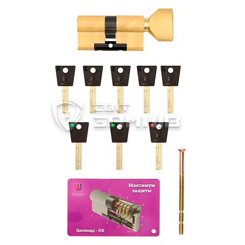 Цилиндр SHERLOCK HK ABC 110T (55*55T) латунь - Фото №5