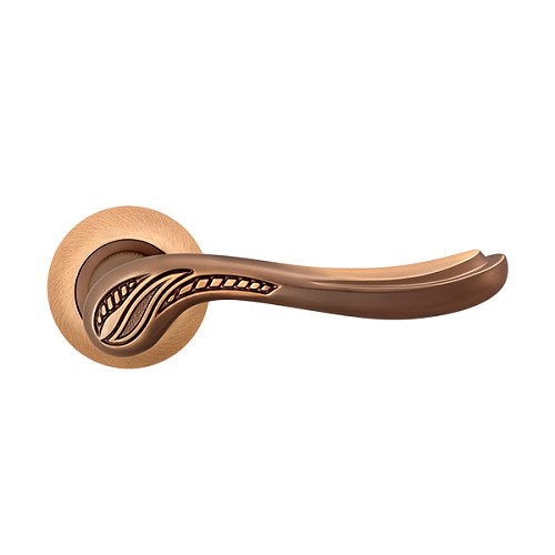 Ручки на розеті MVM/Linde A-2011 (T3-E9) MACC матова бронза - Фото №2