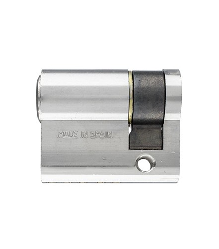 Циліндр половинка TESA TE5 40 (30*10) нікель сатин 3 ключа - Фото №2