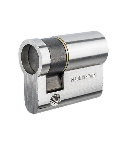 Цилиндр половинка TESA TE5 55 (45*10) никель сатин 3 ключа - Фото №2