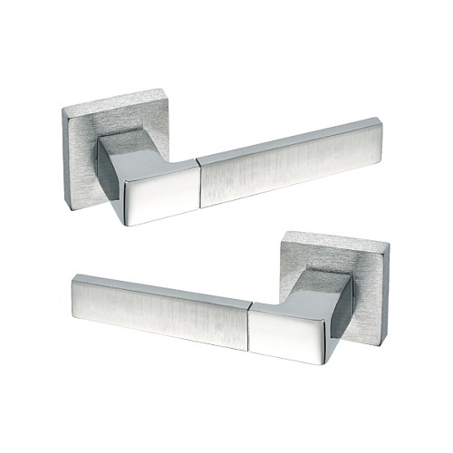 Ручки на розеті SICMA Shelby Cromo Lucido/Cromo Satinato хром глянцевий/хром матовий - Фото №1