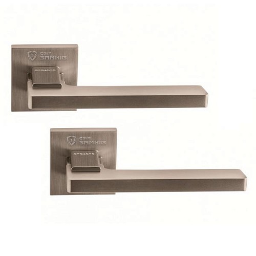 Ручки на розетте ORO/ORO Alba (15E) MSN/CP матовый никель/хром