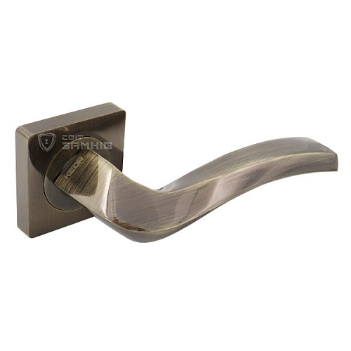 Ручки на розеті KEDR R08.160-AL AB бронза - Фото №2