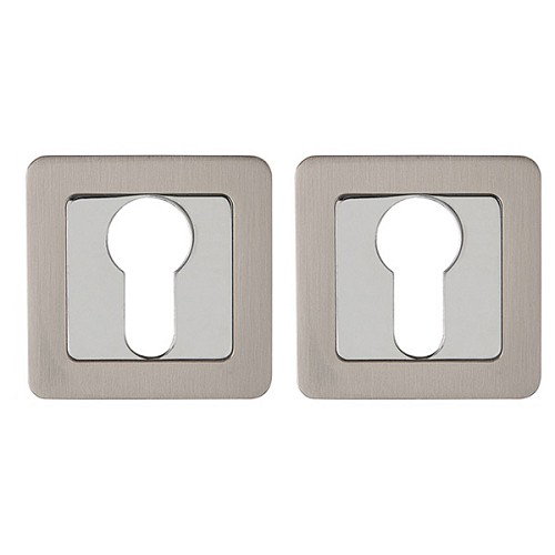 Накладки на серцевину PUNTO QR SN/CP матовий нікель/хром