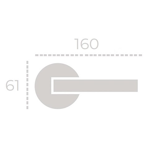 Ручки на розеті FADEX Samantha 116C C01 хром полірований - Фото №3