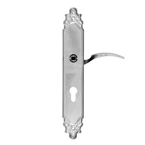 Ручки на планке с протектором ROSTEX Ozdobna R 85мм (38-45мм) хром матовый - Фото №2