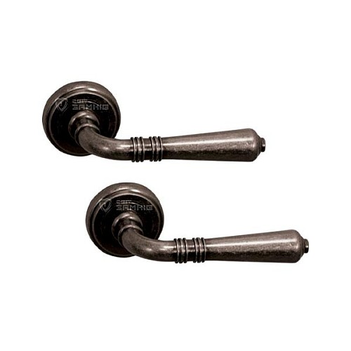 Ручки на розетте RDA Antique Collection RJ 33 (WCRJ33-RYRJ33) античное серебро  - Фото №1