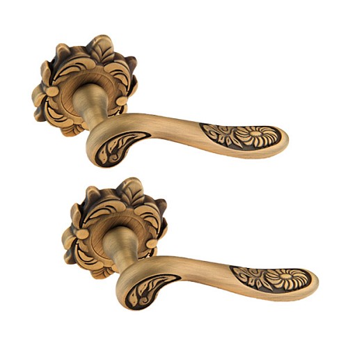 Ручки на розетте FADEX Daisy 202Z B02 бронза матовая - Фото №1