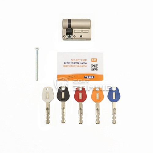 Циліндр половинка TOKOZ Pro400 43 (33H*10) (H - гартована сторона) нікель матовий - Фото №4