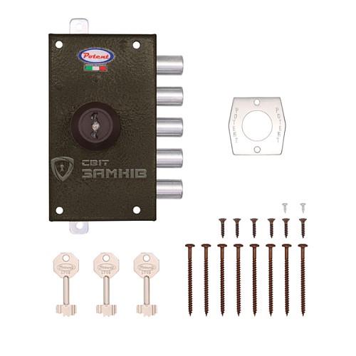 Замок накладной POTENT 1725 (BS45мм) левый 3 ключа - Фото №5