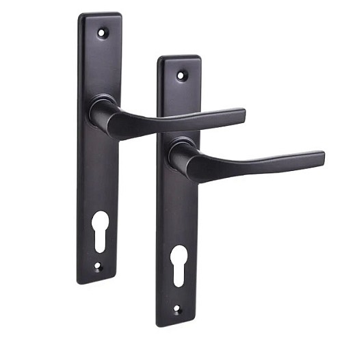 Комплект замка (руч.Nati 90 + Яния PZ) (BS20*90мм) черный - Фото №2