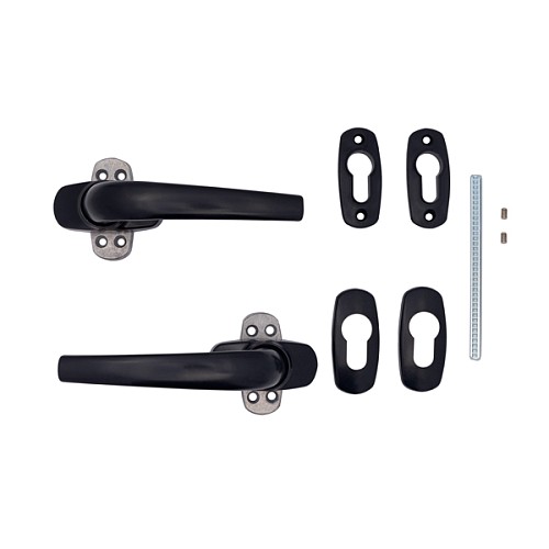 Ручки на розеті OZEN AA-258 з накладками SY чорний - Фото №6