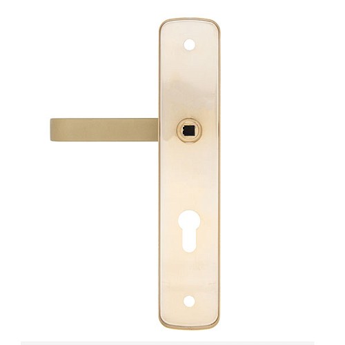 Ручки на планці з протектором ROSTEX Astra R 72мм (38-55мм) фіксована-нажимна титан PVD сатин - Фото №2