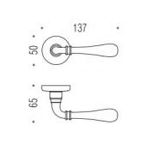 Ручки на розеті COLOMBO Ida ID31 (CD69BZGG-CD63GB) хром - Фото №3