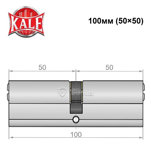 Цилиндр KALE 164BNE 100 (50*50) SN - Фото №4