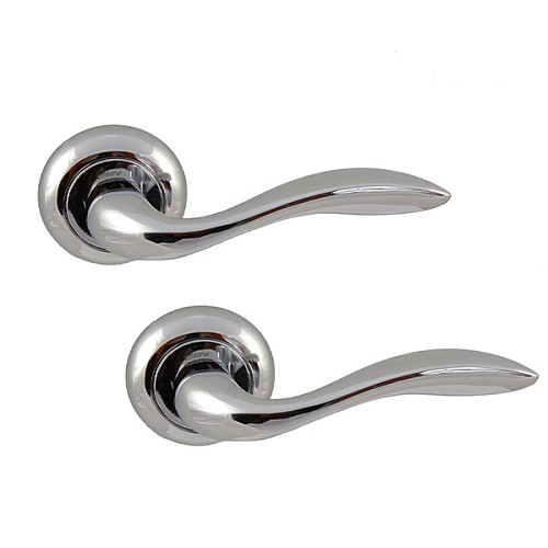 Ручки на розетте SIBA Venice (R02) хром - Фото №1