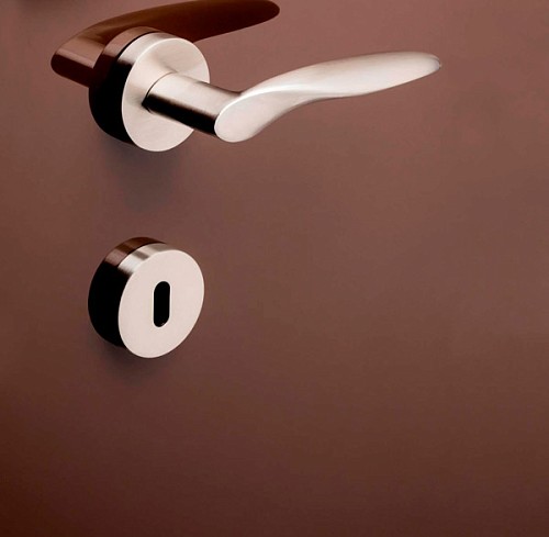 Ручки на розетте SYSTEM Mimas (RO12) NB никель состаренный - Фото №2