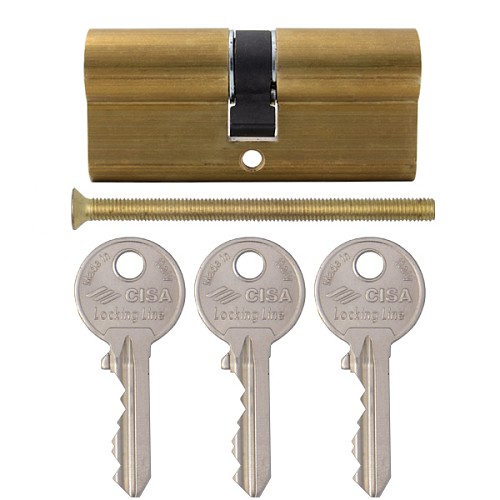 Циліндр CISA LL 08010 80 (35*45) латунь матова - Фото №6