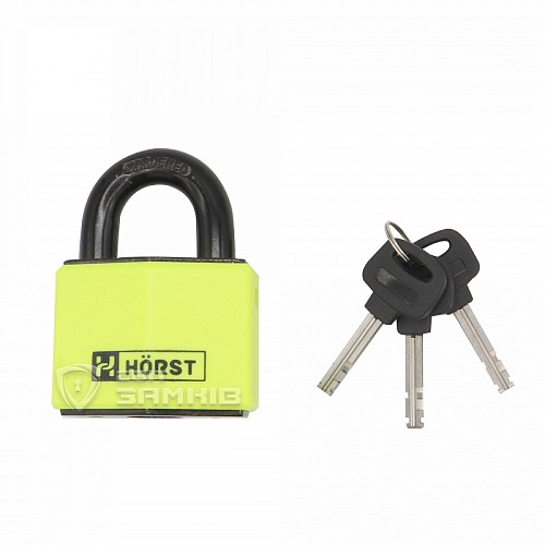 Замок навесной HORST HR-SP1-60D (3 ключа) - Фото №4