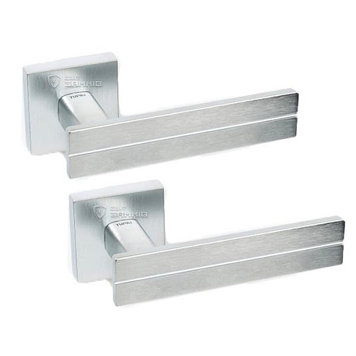 Ручки на розеті TUPAI Lina 1 2736 Q (801-1999) хром матовий - Фото №1