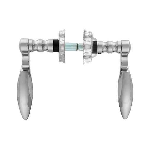 Ручки на планке с протектором ROSTEX Ozdobna R 85мм (38-45мм) хром матовый - Фото №4