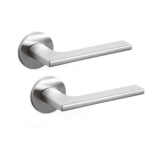 Ручки на розетте OLIVARI Lotus CO хром матовый - Фото №1