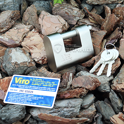 Замок навесной VIRO MONOLITH 4144 (3 ключа) - Фото №6