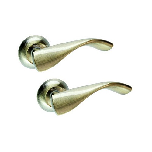 Ручки на розеті KEDR R10.049-AL AB бронза - Фото №1