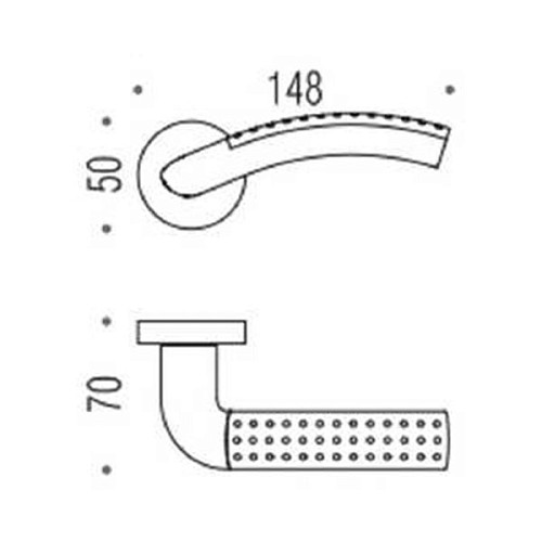Ручки на розетте COLOMBO Milla LC41 (CD49BZGG-CD43G) полированная латунь/матовое золото - Фото №3
