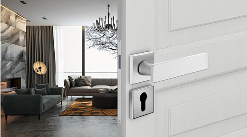 Ручки на розетте DND by MARTINELLI Holly ZCS матовый хром - Фото №4