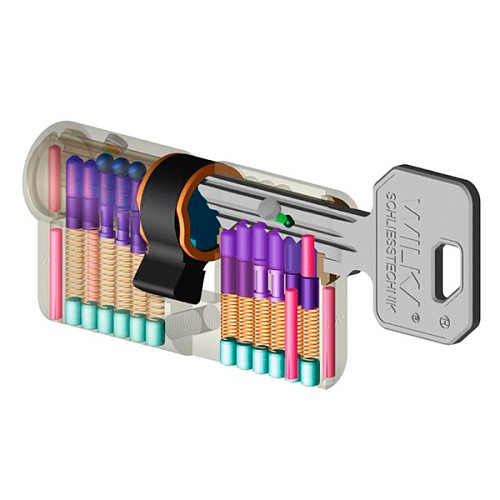 Цилиндр WILKA 1400 C Premium 130 90 (40*50) никель - Фото №6