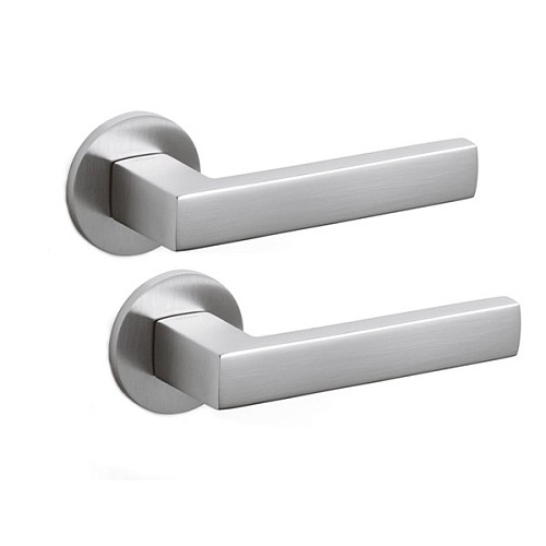 Ручки на розеті OLIVARI Planet B CO хром матовий - Фото №1