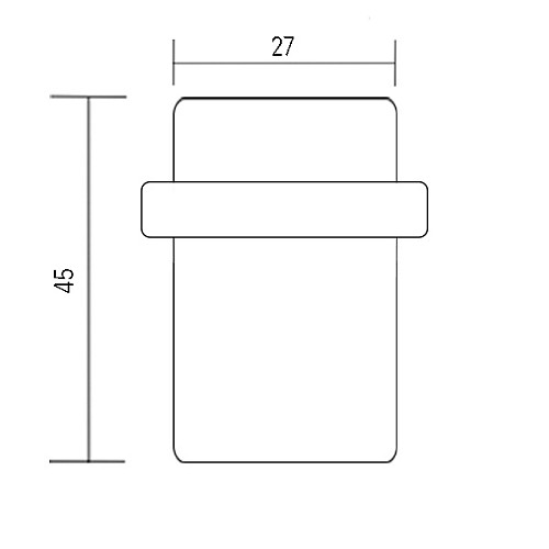 Стопор дверний підлоговий AMBITION ОКО-0733 нержавіюча сталь - Фото №2