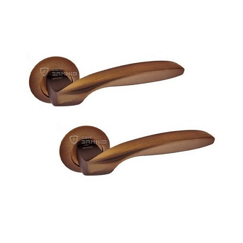 Ручки на розеті KEDR R10.045-AL MACC кава - Фото №1