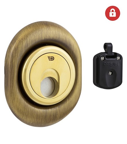 Протектор магнитный DISEC 3G2FM 25мм бронза сатин - Фото №2